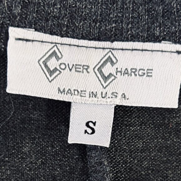 Ladies knit flared top or mini dress with rhinestones and brads, size S - Picture 6 of 7